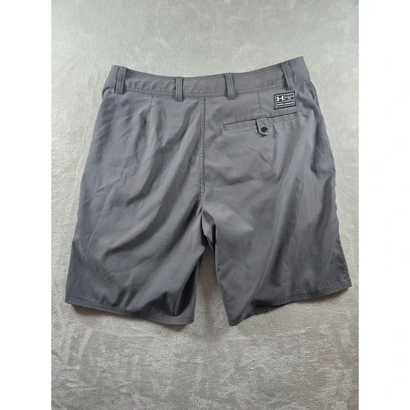 Under Armour HeatGear Shorts Mens 36 Gray Loose Fit Flat Front Athletic *Read - Picture 8 of 10